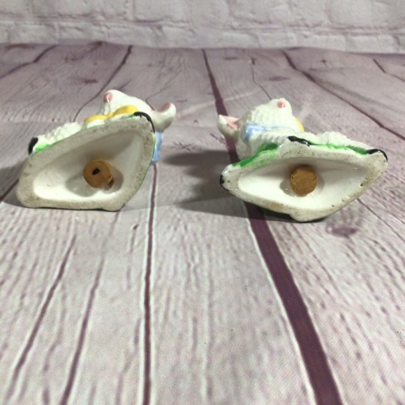 Vintage Ceramic Sheep Lamb Salt And Pepper Shaker Pair - Picture 6 of 6